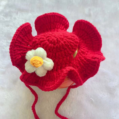 Cute Refined Cat Hat Elastic Autumn Winter Pet Hat Puppy